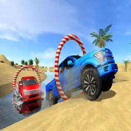 海滩卡车水冲浪 - 3D乐趣驾驶模拟