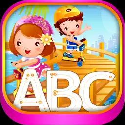 ABC英文字母拼音和跟踪孩子